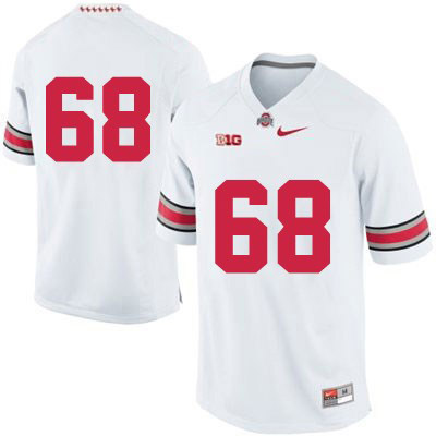 Ohio State Buckeyes Men's Only Number #68 White Authentic Nike College NCAA Stitched Football Jersey IF19O36ZZ